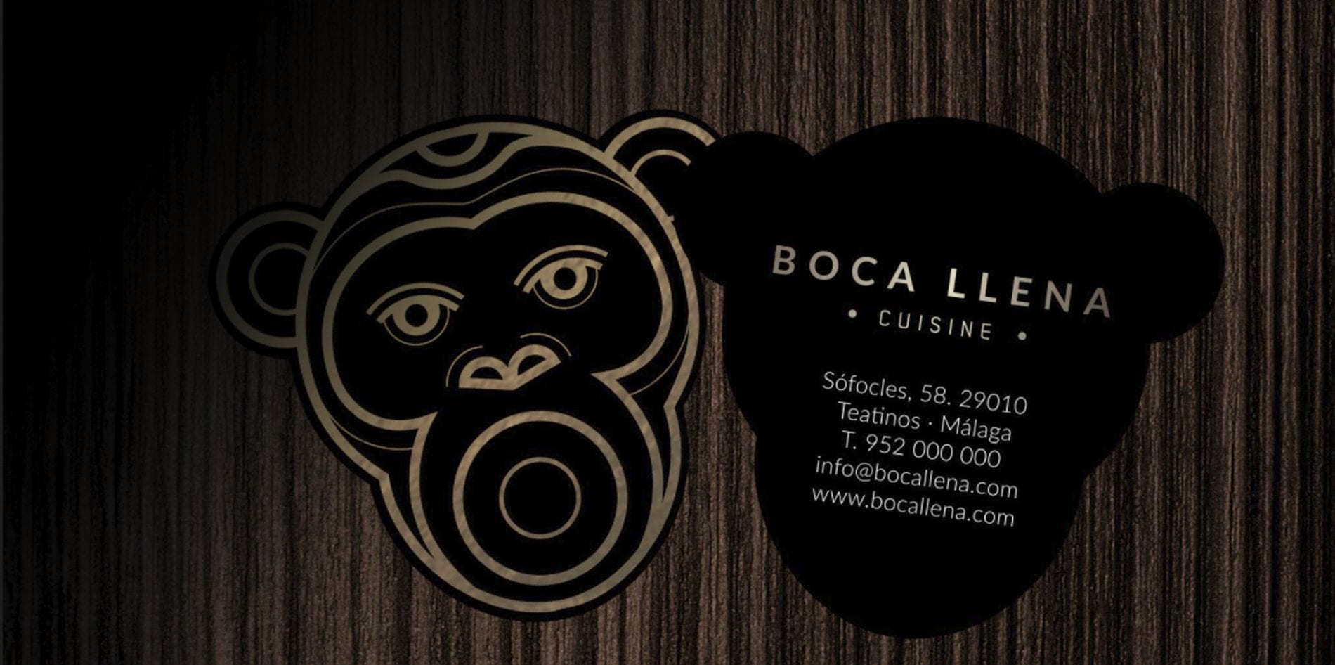 Diseño de logotipo y branding para restaurante Bocallena en Málaga