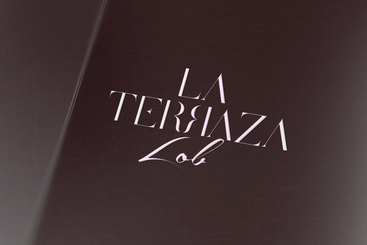 La Terraza Lob, diseño de logotipo moderno para sitio chill out en zona gourmet de El Corte Inglés
