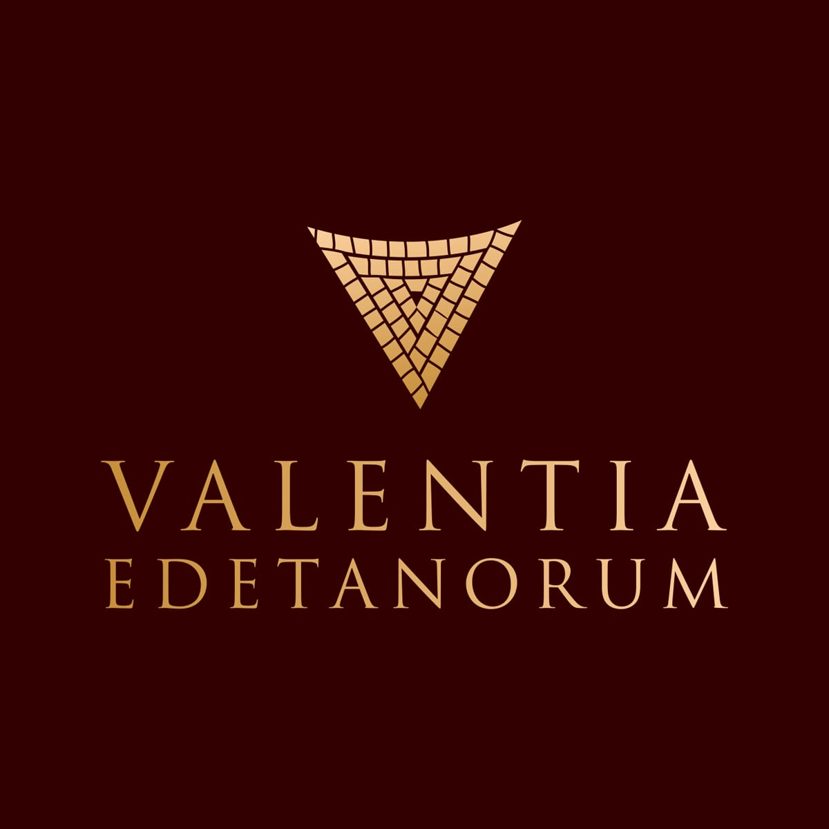 Valentia, diseño de logotipo y botella de vino con caja