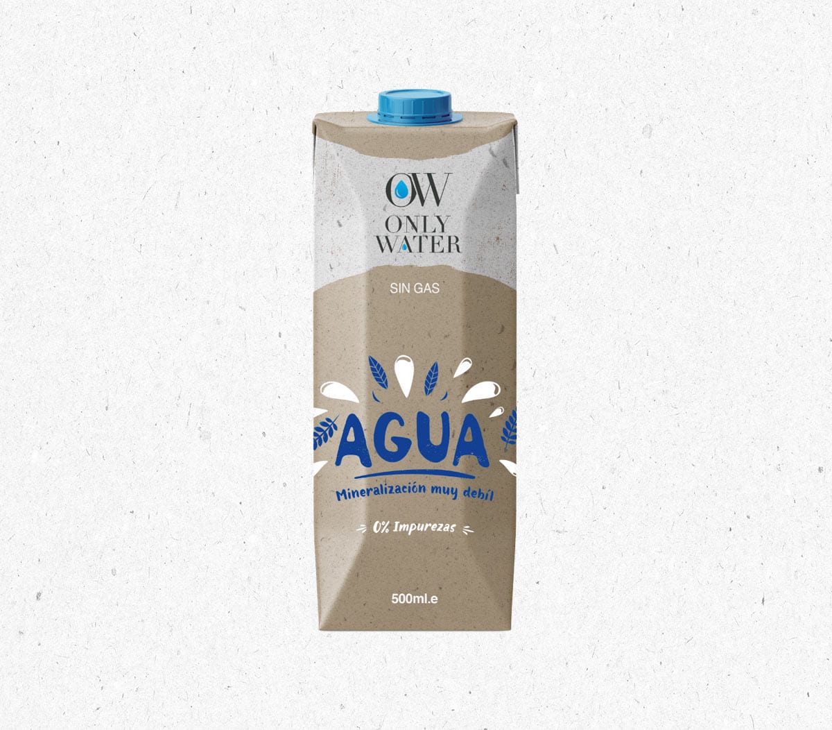 diseño de packaging para envases de agua en cartón sostenible
