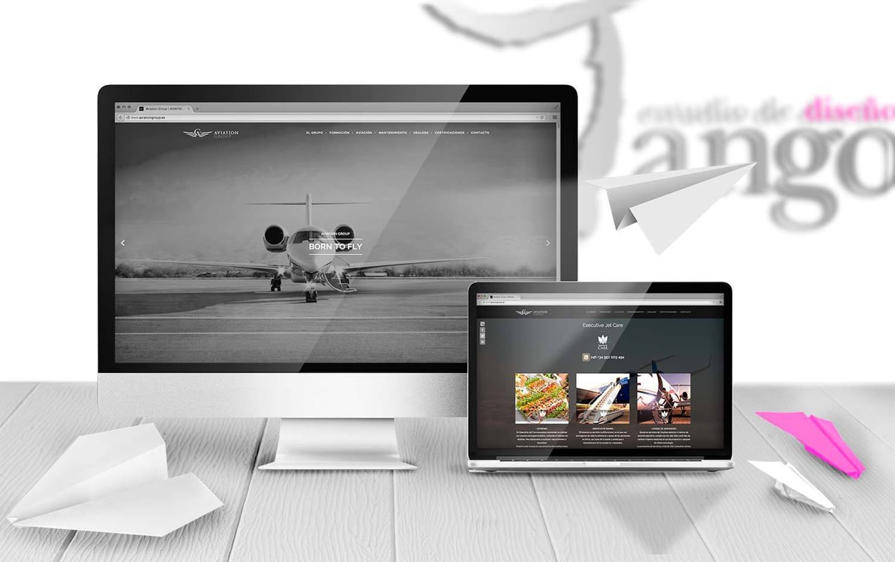 Aviation Group, diseño web, programacion web