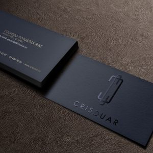 tarjetas de visita elegante en color negro