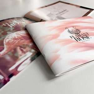 Flamant rose, diseño de catalogo