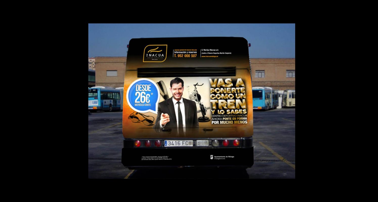 campaña creativa en buses