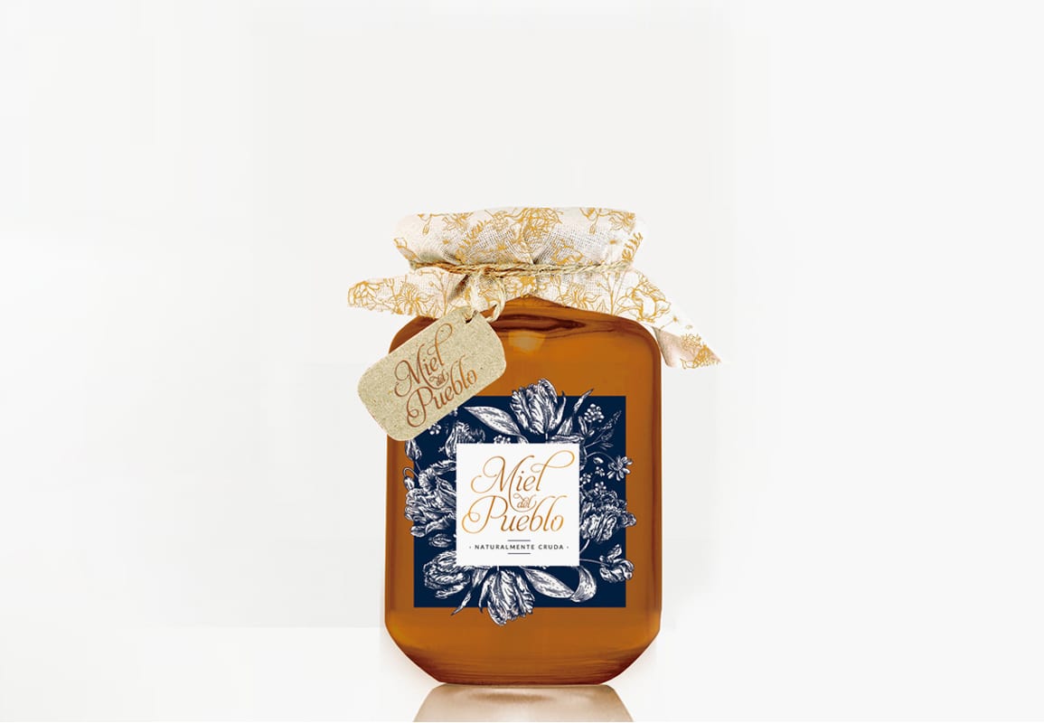 Miel del Pueblo, Tio Mofletes, diseño de envase para miel