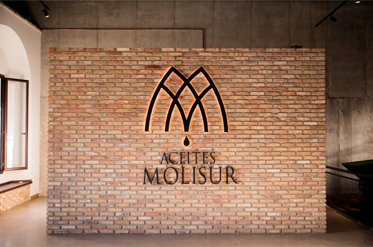 Aceites Molisur, Alhaurín el grande, diseño de logotipo en corporeo