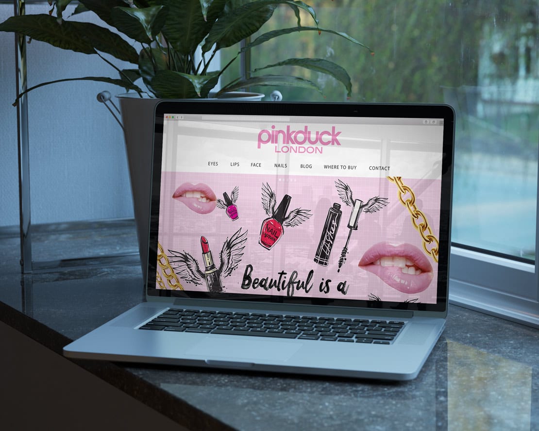 Pink Duck London, web para cosmetica