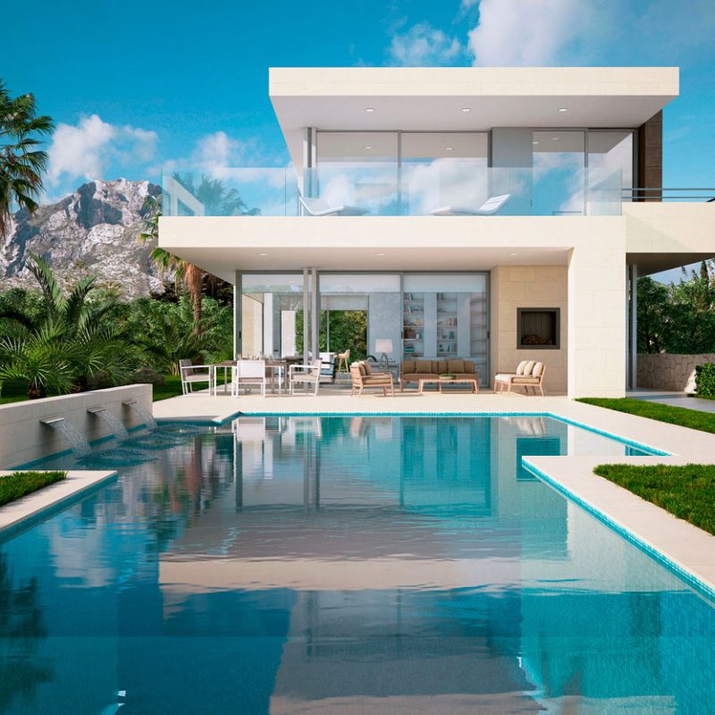 Villa Tango, Marbella, Infografía 3D de exteriores