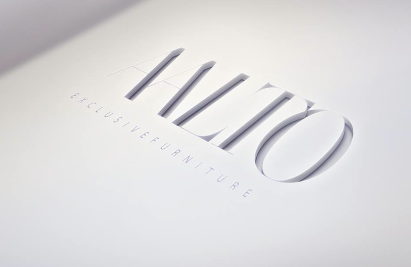 diseño de logotipo corporativo para empresa de fabricación y venta de muebles de alta gama, imagen corporativa y diseño web Marbella