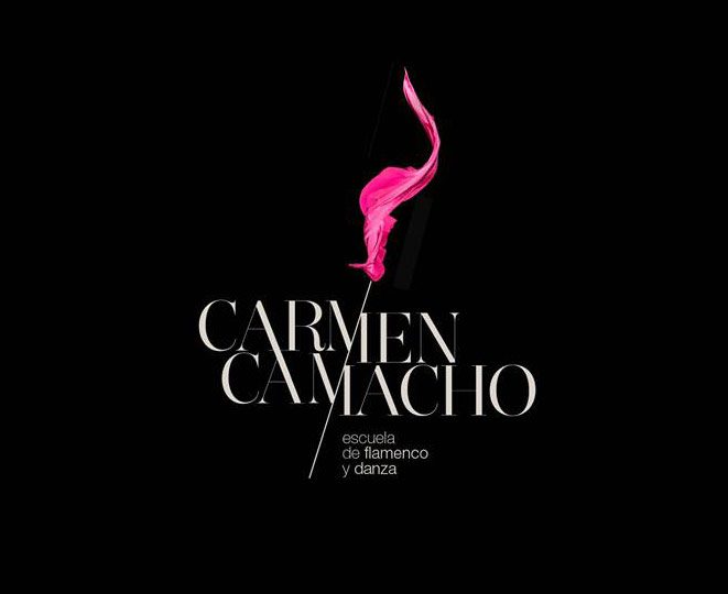 DISEÑO DE LOGOTIPO Y ROTULACIÓN CARMEN CAMACHO, ESCUELA DE FLAMENCO Y DANZA